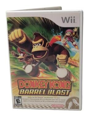 Donkey Kong Barrel Blast (Nintendo Wii, 2007) Complete In Box